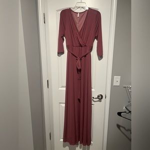 2XL pink blush maternity dress